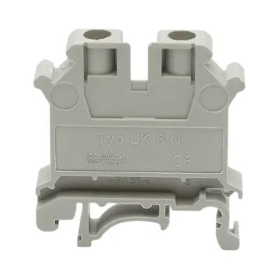 Clema de sir pe sina DIN 6mm² 57A 800V gri UK6N Longroad
