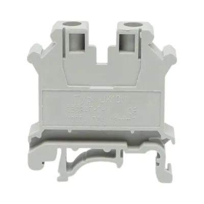 Clema de sir pe sina DIN 10mm² 76A 1000V gri UK10N Longroad