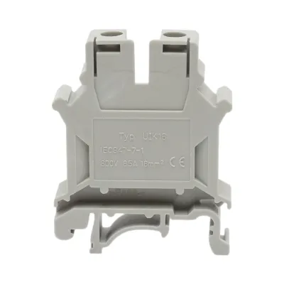 Clema de sir pe sina DIN 16mm² 85A 800V gri UK16N Longroad