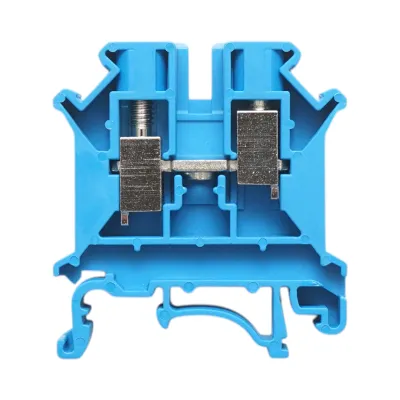 Clema de sir pe sina DIN 6mm² 57A 800V albastra UK6N Longroad - imagine 3
