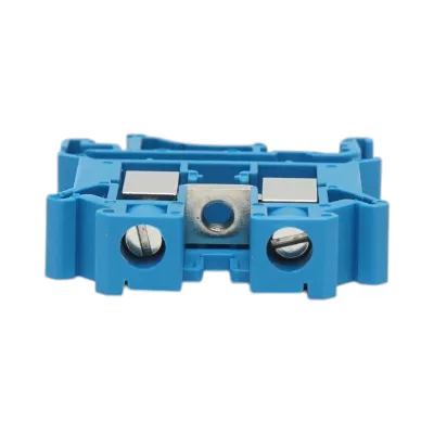 Clema de sir pe sina DIN 10mm² 76A 1000V albastra UK10N Longroad - imagine 5
