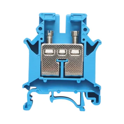 Clema de sir pe sina DIN 16mm² 85A 800V albastra UK16N Longroad - imagine 3