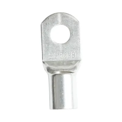 Papuc cablu electric 50mm², inel M8, cupru stanat neizolat SC50-8 Longroad - imagine 2