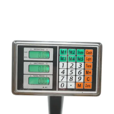 Cantar electronic de podea 350kg tip platforma 500x400mm cu brat pliabil, afisaj LCD Breckner Germany - imagine 8