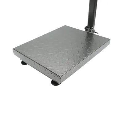 Cantar electronic de podea 350kg tip platforma 500x400mm cu brat pliabil, afisaj LCD Breckner Germany - imagine 9