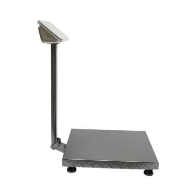 Cantar electronic de podea 350kg tip platforma 500x400mm cu brat pliabil, afisaj LCD Breckner Germany - imagine 7