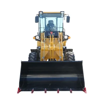Buldoexcavator articulat compact 1.8T, motor diesel 50CP Euro 3 cu brat excavator, cupa frontala, furci paleti, picon hidraulic THOR - imagine 4