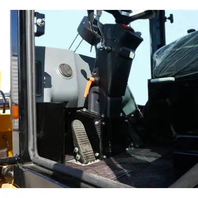 Buldoexcavator articulat compact 1.8T, motor diesel 50CP Euro 3 cu brat excavator, cupa frontala, furci paleti, picon hidraulic THOR - imagine 12