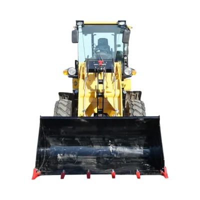Buldoexcavator articulat compact 1.8T, motor diesel 61CP Euro 5 cu brat excavator, cupa frontala, furci paleti, picon hidraulic Breckner Germany - imagine 4