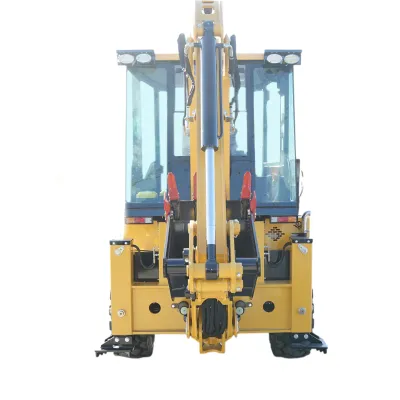 Buldoexcavator articulat compact 1.8T, motor diesel 61CP Euro 5 cu brat excavator, cupa frontala, furci paleti, picon hidraulic Breckner Germany - imagine 6