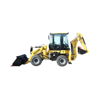 Buldoexcavator articulat compact 1.8T, motor diesel 61CP Euro 5 cu brat excavator, cupa frontala, furci paleti, picon hidraulic Breckner Germany - imagine 3