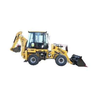 Buldoexcavator articulat compact 1.8T, motor diesel 61CP Euro 5 cu brat excavator, cupa frontala, furci paleti, picon hidraulic Breckner Germany - imagine 5