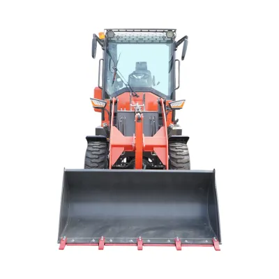 Buldoexcavator articulat compact 2.8T, motor diesel 50CP, cupa frontala si brat excavare spate THOR - imagine 3