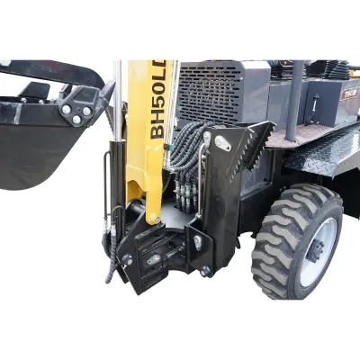Buldoexcavator articulat compact 2.5T, motor diesel 52CP,  adancime sapare 1600mm, cupa frontala si brat excavare spate THOR - imagine 15