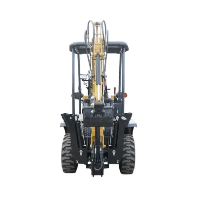 Buldoexcavator articulat compact 2.5T, motor diesel 52CP,  adancime sapare 1600mm, cupa frontala si brat excavare spate THOR - imagine 4