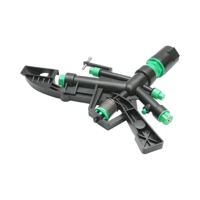 Aspersor de impact reglabil cu brat oscilant, 5 duze, raza 18-25m, debit 75-82 L/min, filet interior 1 inch Breckner Germany - imagine 4