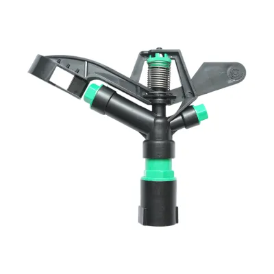 Aspersor de impact reglabil cu brat oscilant, 2 duze, raza 8-11m, debit 18-25 L/min, filet interior 1 inch Breckner Germany - imagine 5