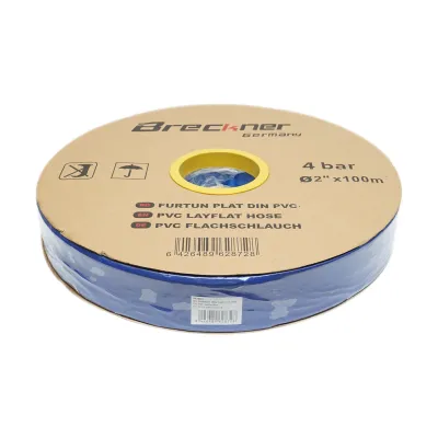 Furtun plat apa pentru irigat din PVC 2 toll lungime 100m, PN4 Breckner Germany - imagine 3