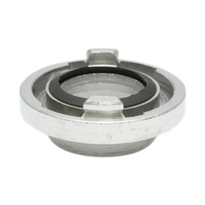 Cupla storz 3 toll cu filet exterior tata pentru furtun irigatii apa, pompieri din aluminiu - imagine 2