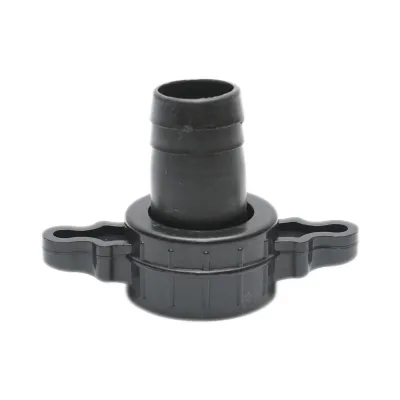 Racord cupla 1 toll cu piulita si garnitrua din PVC pentru furtun irigat apa cu filet interior