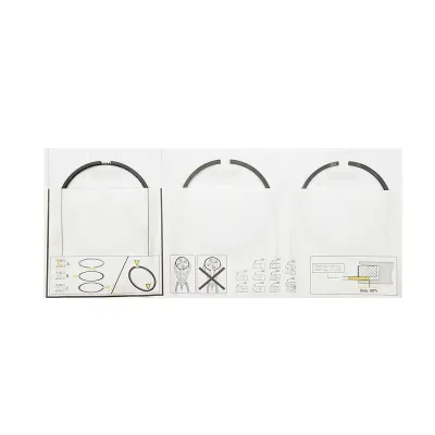 Set segmenti piston 80.25mm 2.5x2.5x4mm pentru compresor aer Tractor Forestier cu motor Perkins - imagine 2