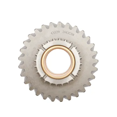 Pinion ax intermediar Z=29 cu bucsa bronz pentru reductor ax secundar (ax 2) Tractor Forestier  - imagine 4