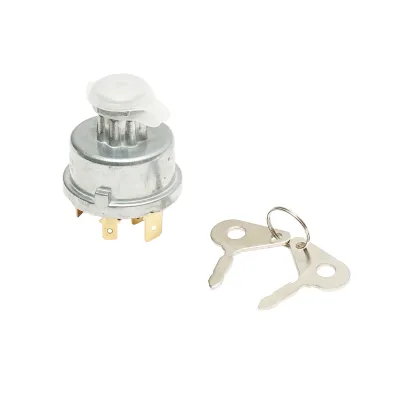Contact pornire cu cheie 12V, fi 54mm, protectie apa, filet de prindere fi 16mm, 6 pini pentru Tractor Forestier, Perkins, Case, Massey Ferguson