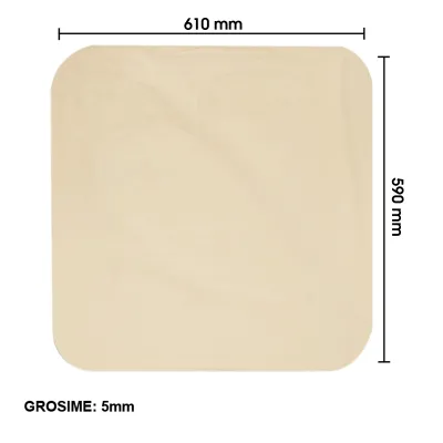 Geam 590x610mm usa pentru Tractor Forestier