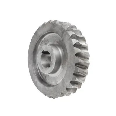 Set pinion cu ax melcat pentru troliu Tractor Forestier - imagine 5