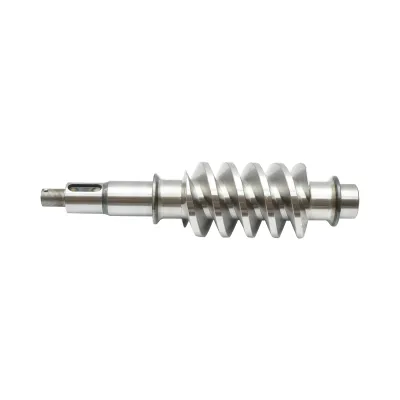 Set pinion bronz cu ax melcat pentru troliu Tractor Forestier - imagine 9