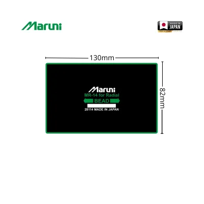 Petice vulcanizare anvelope radiale 82x130mm MR-14 Maruni made in Japan - imagine 2