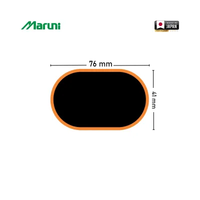 Petice vulcanizare ovale 41x76mm pentru camere de aer 15 buc/set Maruni made in Japan - imagine 2