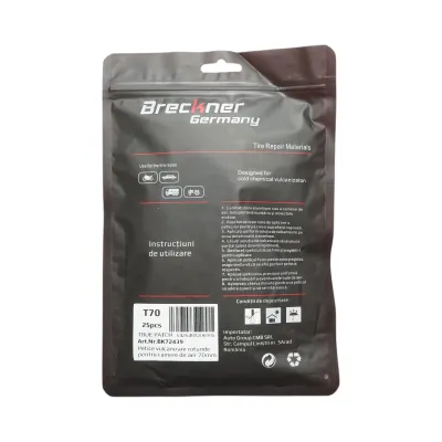 Petice vulcanizare rotunde 70mm BU-01 pentru camere de aer Breckner Germany - imagine 3