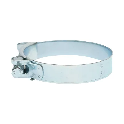 Colier forta, clema metalica zincata cu surub W1 pentru furtunuri 104-112mm Breckner Germany - imagine 3