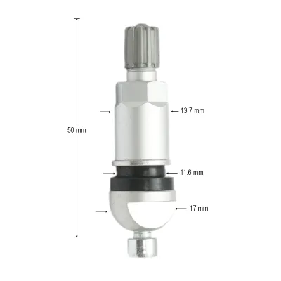 Valva roata tubeless aluminiu compatibila senzor TPMS-6