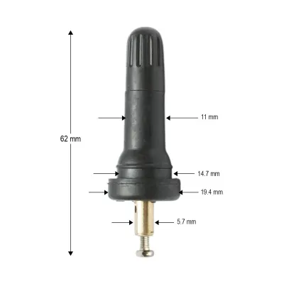 Valva roata tubeless TR413 compatibila senzor TPMS