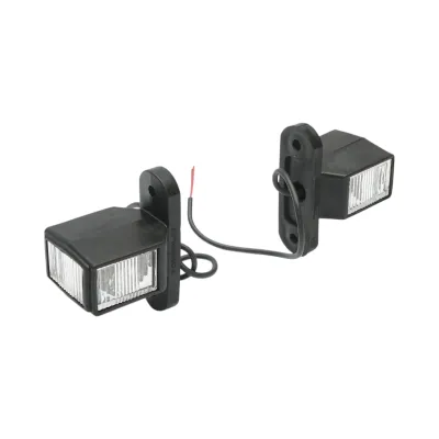 Set lampi gabarit laterale LED cu brat 12V-24V 3 functii rosu-alb-galben 70mm Breckner Germany - imagine 2