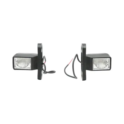 Set lampi gabarit laterale LED cu brat 12V-24V 3 functii rosu-alb-galben 70mm Breckner Germany