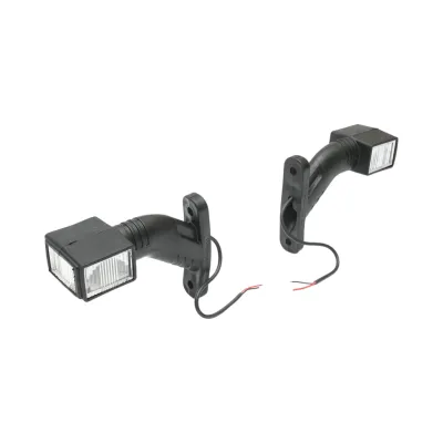 Set lampi gabarit laterale LED cu brat 12V-24V 3 functii rosu-alb-galben 140mm Breckner Germany - imagine 2