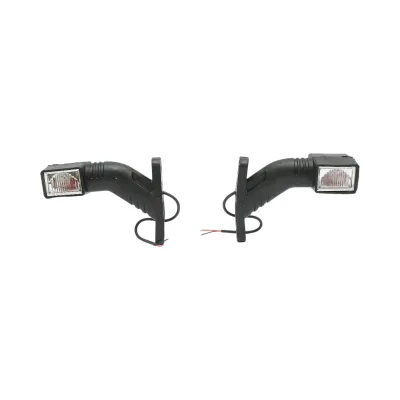 Set lampi gabarit laterale LED cu brat 12V-24V 3 functii rosu-alb-galben 140mm Breckner Germany
