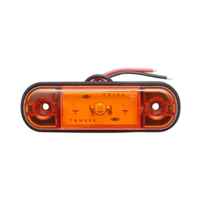 Lampa gabarit laterala ovala LED 12V-24V galbena 3 LED-uri 87x28x13.5mm Breckner Germany