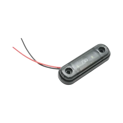 Lampa gabarit laterala ovala LED 12V-24V alb fumuriu 3 LED-uri 87x28x13.5mm Breckner Germany - imagine 2