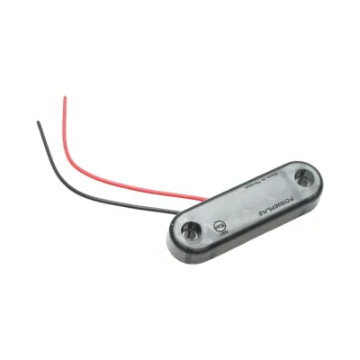 Lampa gabarit laterala ovala LED 12V-24V alb fumuriu 3 LED-uri 70x21x10.5mm Breckner Germany - imagine 2