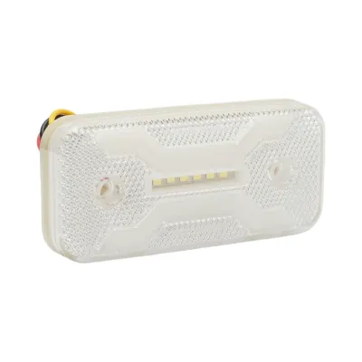 Lampa gabarit laterala LED 12V-24V alba 2 functii, model X NEON, 30 LED-uri 110x52x16mm Breckner Germany - imagine 4