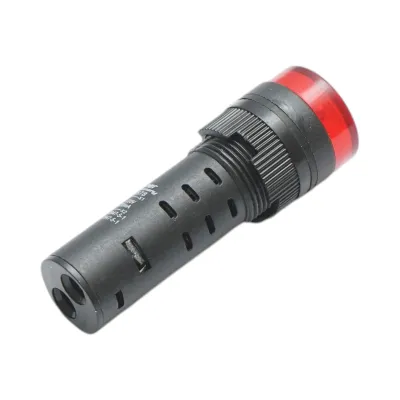 Indicator industrial semnalizare LED cu sonerie 220V AC Ø 16mm Breckner Germany - imagine 2