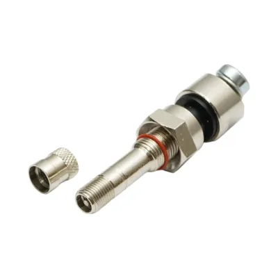 Valva roata camion tubeless metalica 68mm compatibila senzor TPMS - imagine 2