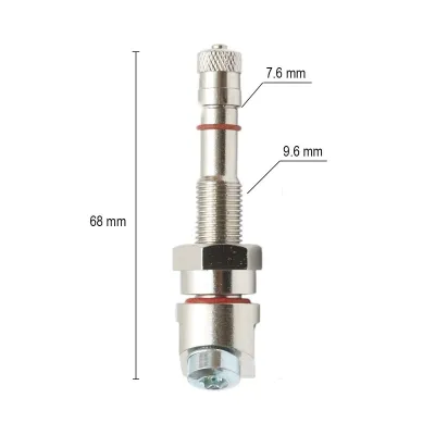 Valva roata camion tubeless metalica 68mm compatibila senzor TPMS