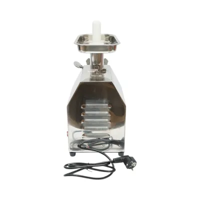 Masina de tocat carne electrica inox + aluminiu 1200W, 220V, capacitate 100 kg/h, adaptor carnati, 1 sita si 1 cutit incluse 340x185x365mm - imagine 6