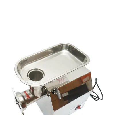 Masina de tocat carne electrica inox + otel 1200W, 220V, capacitate 100 kg/h, adaptor carnati, 1 sita si 1 cutit incluse 340x185x365mm - imagine 8