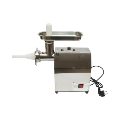 Masina de tocat carne electrica inox + otel 1200W, 220V, capacitate 100 kg/h, adaptor carnati, 1 sita si 1 cutit incluse 340x185x365mm - imagine 3